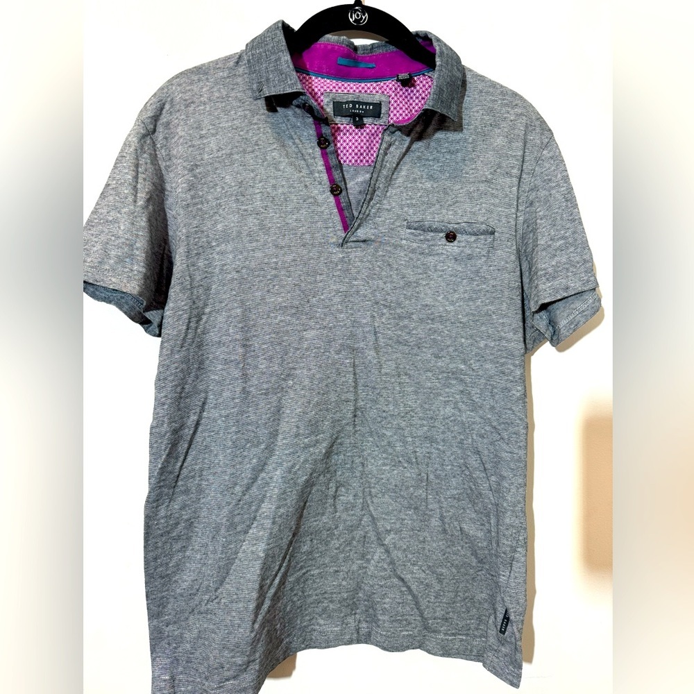 Ted Baker Gray Polo Shirt